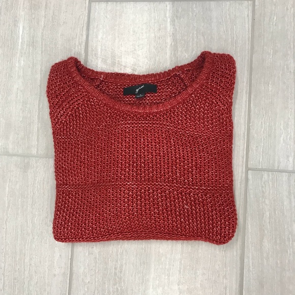 gnw Sweaters - ✨ Red Knit Oversized Sweater